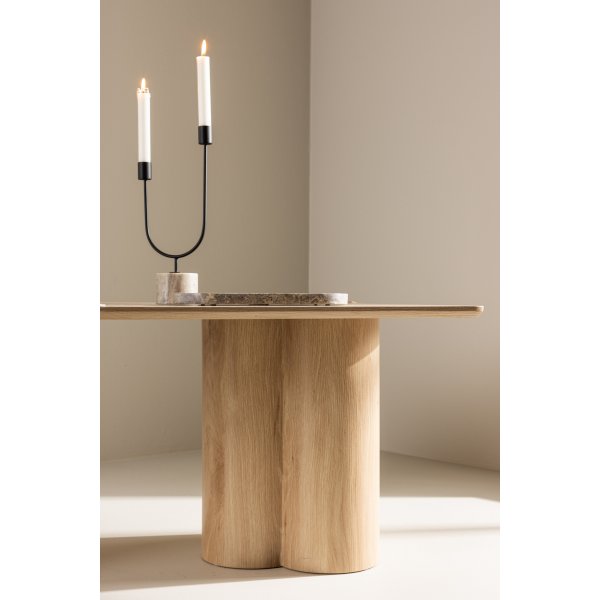 Sohvapyt 120 x 60 cm valkoiseksi maalattu - Olivia