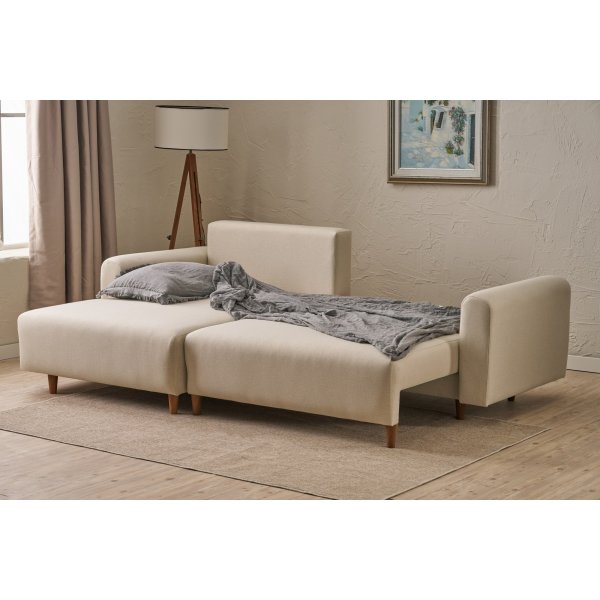 Mane vuodesohva vasemmalla - Cream Mane vuodesohva vasemmalla - Cream