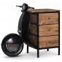 Vintage Vespa ypyt - musta/hopea