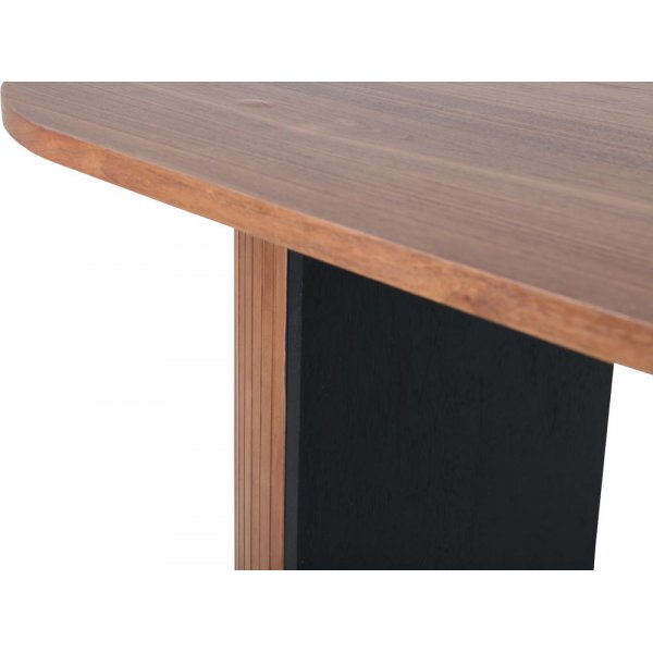 Bianca soikea ruokapöytä 200x90 cm - pähkinä Bianca soikea ruokapöytä 200x90 cm - pähkinä