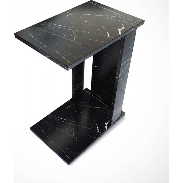 Tyynenmeren sivupöytä 30 x 43 cm - Musta/valkoinen Tyynenmeren sivupöytä 30 x 43 cm - Musta/valkoinen