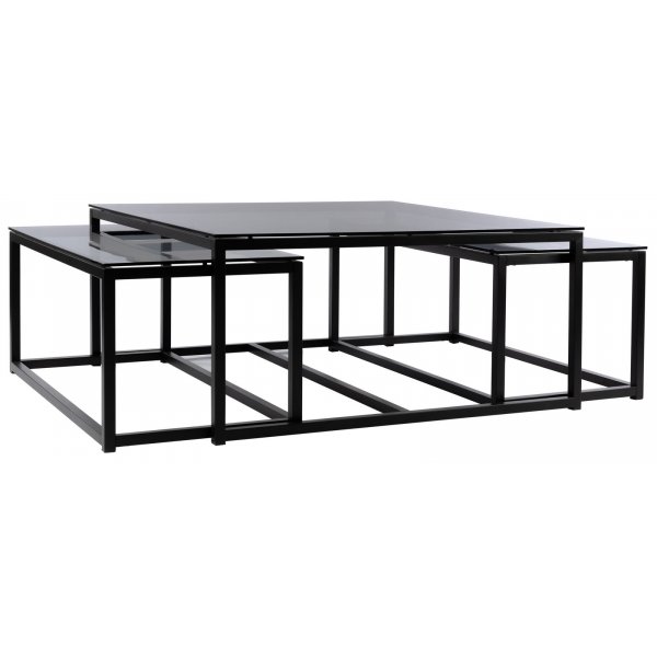 Ricardo sohvapöytä 100x100 - Harmaan sävytetty lasi Ricardo sohvapöytä 100x100 - Harmaan sävytetty lasi