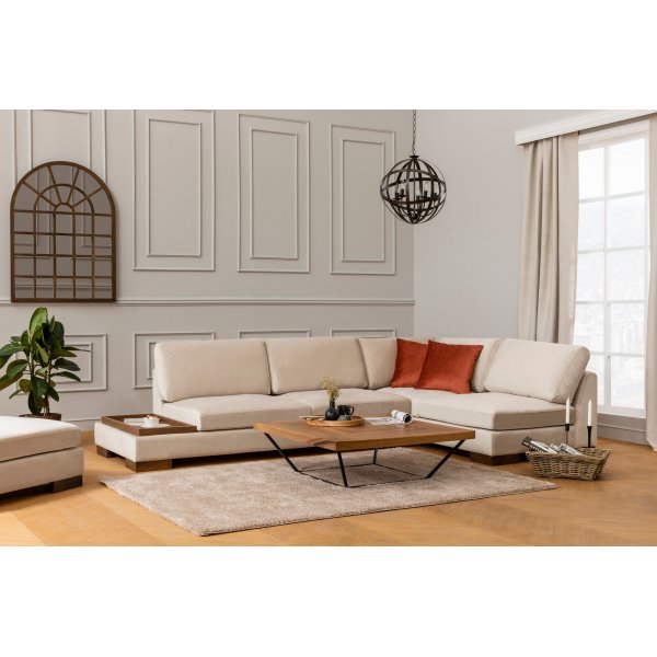 Tulppaani kulmasohva - beige