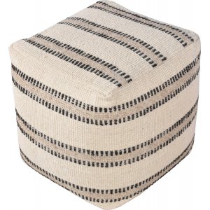 Bally Pouf Ivory White/Charcoal