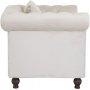 Nojatuoli Churchill Chesterfield - Beige Sametti