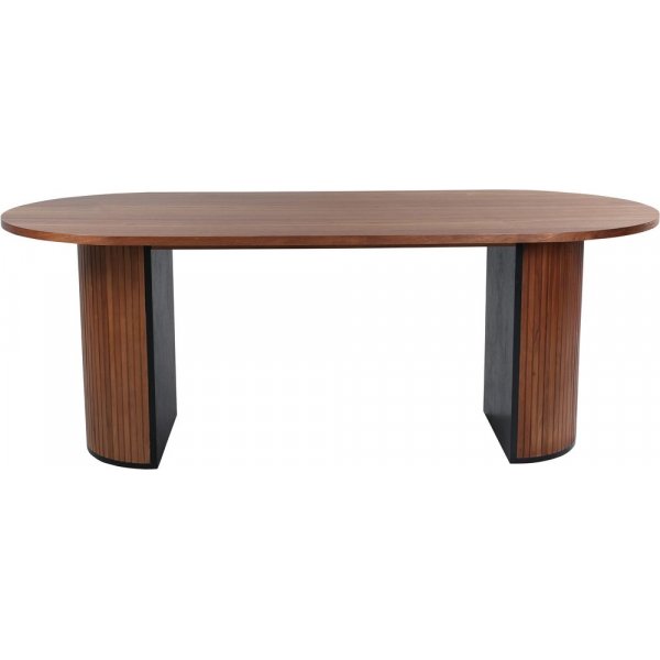 Bianca soikea ruokapöytä 200x90 cm - pähkinä Bianca soikea ruokapöytä 200x90 cm - pähkinä