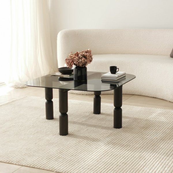 Kei sohvapöytä 80 x 80 cm - Antrasiitti/savu Kei sohvapöytä 80 x 80 cm - Antrasiitti/savu