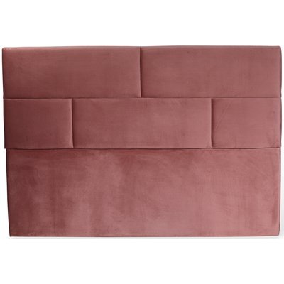 Carpe-sängynpääty kuviolla (Vaaleanpunainen sametti) - Valinnainen leveys