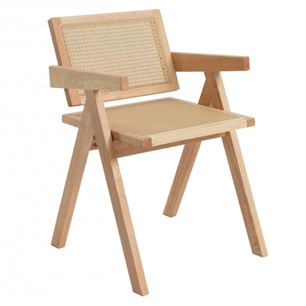 Anna-nojatuoli - Luonnonvärinen, rottinki istuimessa ja selkänojassa Anna-nojatuoli - Luonnonvärinen, rottinki istuimessa ja selkänojassa