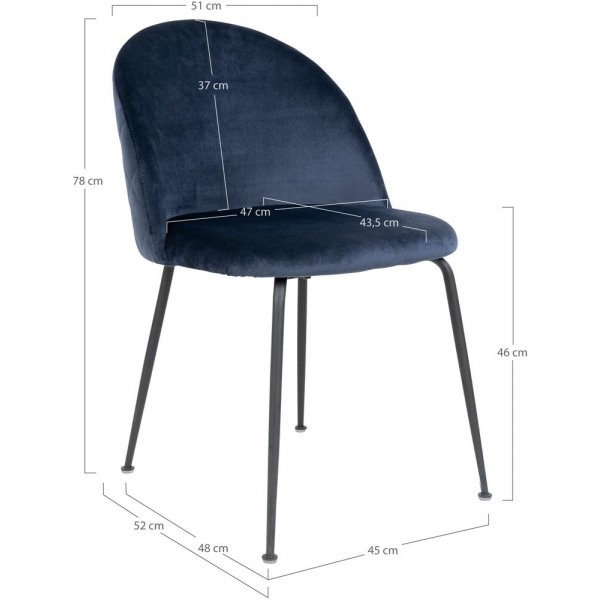 Geneve Ruokailutuoli - Sininen/musta Geneve Ruokailutuoli - Sininen/musta