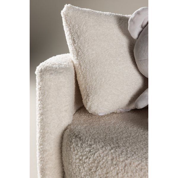 Kelso 2-istuttava lasten sohva - Valkoinen nalle Kelso 2-istuttava lasten sohva - Valkoinen nalle