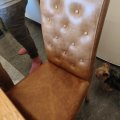 Asiakaskuva Lova ruokatuoli - ruskea aniliininahka