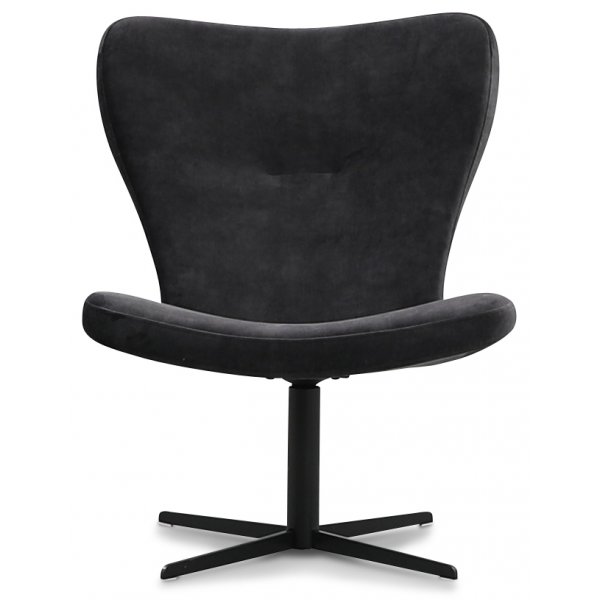 Täplillinen punainen design-nojatuoli - tummanharmaa (sametti) Täplillinen punainen design-nojatuoli - tummanharmaa (sametti)