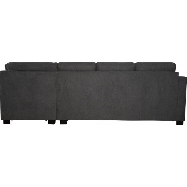 Salem kulmasohva tummanharmaata kangasta