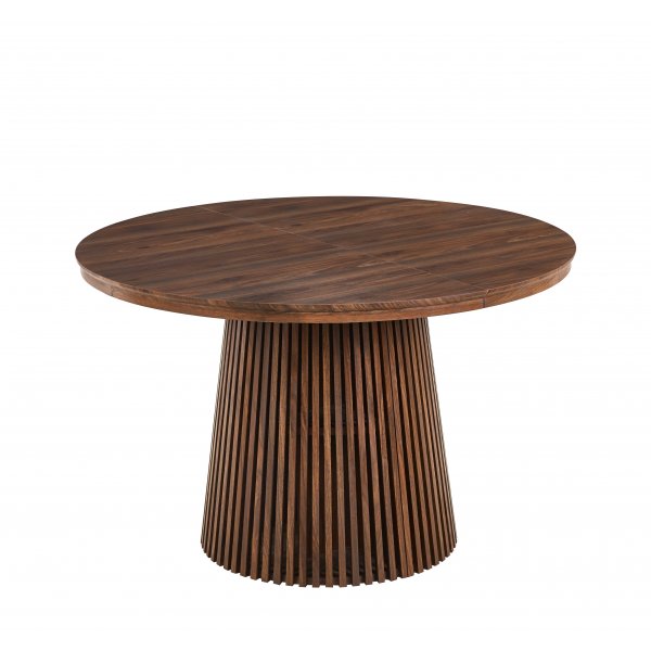 Crossby pyöreä ruokapöytä jatkettava Ø120-200 cm - Pähkinä Crossby pyöreä ruokapöytä jatkettava Ø120-200 cm - Pähkinä