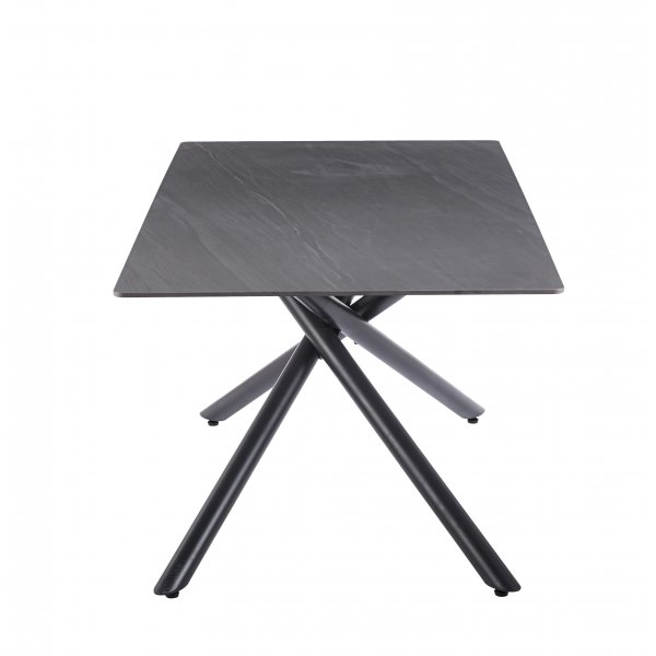 Jupiter-ruokapöytä sintrattua kiveä - 180x90 cm - Harmaa betoni Jupiter-ruokapöytä sintrattua kiveä - 180x90 cm - Harmaa betoni