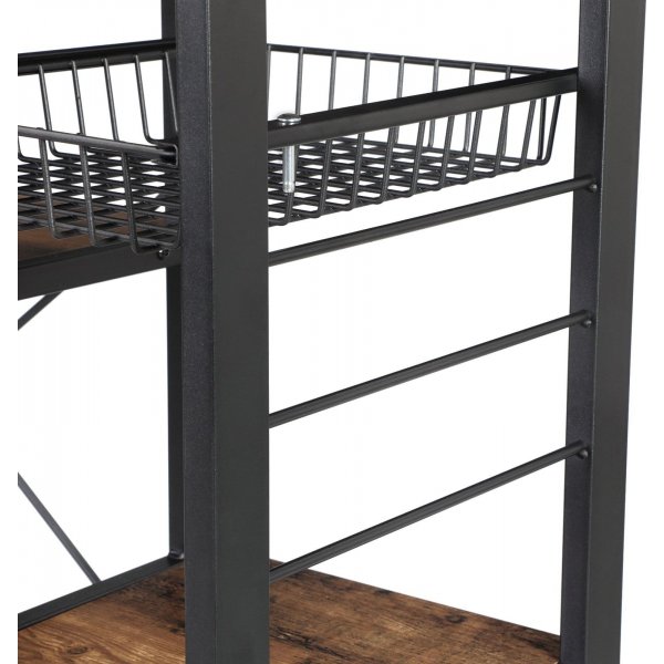 Caspar keittiön hylly - ruskea/musta Caspar keittiön hylly - ruskea/musta