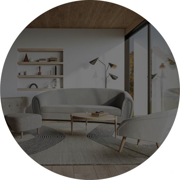 Onean peili - Tummanharmaa/hopea Onean peili - Tummanharmaa/hopea