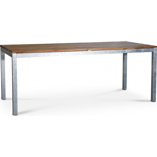 Alva teak pyt galvanoitua terst 190x90 cm