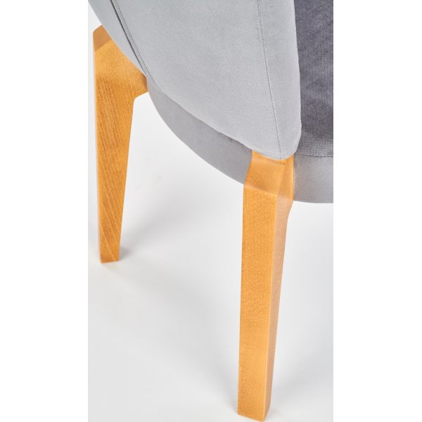 Tuoli Kiki - harmaa ja puu Tuoli Kiki - harmaa ja puu