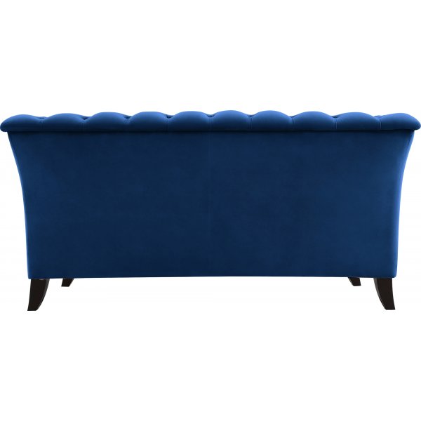 Kahden istuttava sohva Milton Chesterfield - Tummansininen sametti Kahden istuttava sohva Milton Chesterfield - Tummansininen sametti