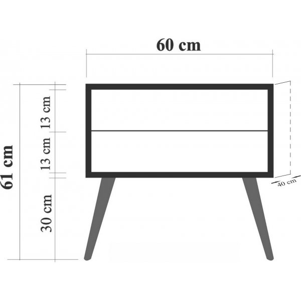 City Leaf yöpöytä - beige City Leaf yöpöytä - beige
