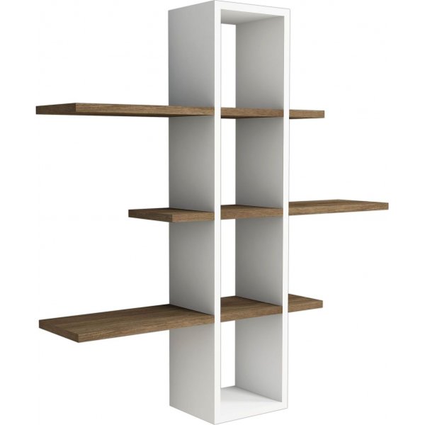 Ardo seinähylly - pähkinä/valkoinen Ardo seinähylly - pähkinä/valkoinen