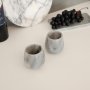 Kahvikupit harmaasta marmorista Veronasta - 2 kpl
