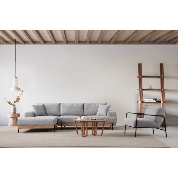 Eti divaani sohva vasen - harmaa/tammi Eti divaani sohva vasen - harmaa/tammi