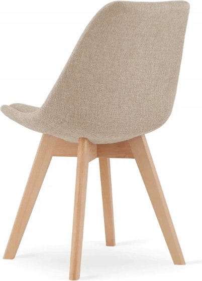 Merle tuoli - Beige (kangas) + Huonekalujen jalat Merle tuoli - Beige (kangas) + Huonekalujen jalat