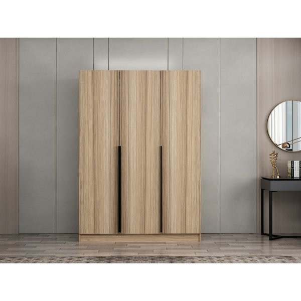 Cikani vaatekaappi 135x52x210 cm - Tammi Cikani vaatekaappi 135x52x210 cm - Tammi