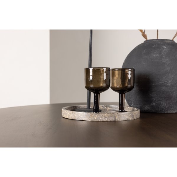 Kaseindon ruokapöytä Ø100 cm - Tummanruskea Kaseindon ruokapöytä Ø100 cm - Tummanruskea