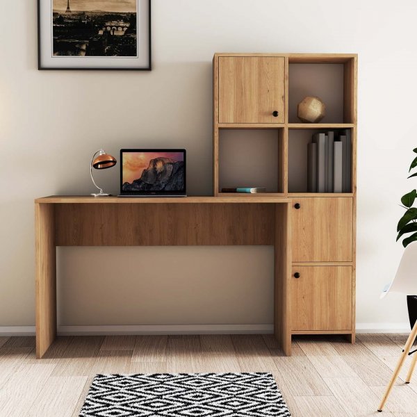 Hiljaisuuspöytä 156,8 x 51,5 cm, oikea - Tammi Hiljaisuuspöytä 156,8 x 51,5 cm, oikea - Tammi