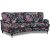Spirit 3-istuttava kaareva Howard-sohva kukkakankaasta - Eden Parrot Black