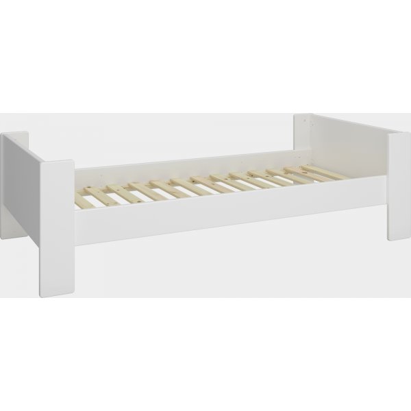 Lasten yhden hengen sänky 90 x 200 cm - Puhdas valkoinen Lasten yhden hengen sänky 90 x 200 cm - Puhdas valkoinen