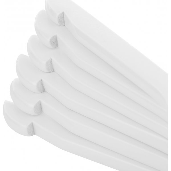 Vaateripustin ilman housunlahkea, puu, 44,5 cm, 20 kpl - Valkoinen Vaateripustin ilman housunlahkea, puu, 44,5 cm, 20 kpl - Valkoinen