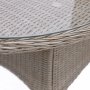 Ruokailuryhm 8 tuolia ja ruokapyt 230 x 100 cm beige/luonnonvrinen - Menton/Pino