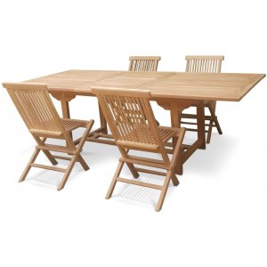 Edenryd ruokailuryhmä sisältää ruokapöydän 160-210 cm sis. 4 Edenryd tuolia - Teak Edenryd ruokailuryhmä sisältää ruokapöydän 160-210 cm sis. 4 Edenryd tuolia - Teak