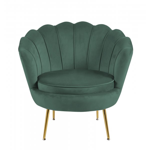 Nojatuoli vihreä/messinki - Kingsley Nojatuoli vihreä/messinki - Kingsley