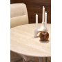 Ruokapyt pyre 90 cm beige travertiini