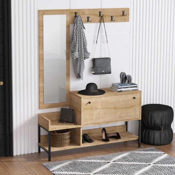 Nonso aulakalusteet - Sapphire/tammi Nonso aulakalusteet - Sapphire/tammi