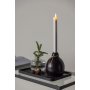 Ulricehamn LED-kynttilnjalka 32 x 12 cm - Musta/Valkoinen
