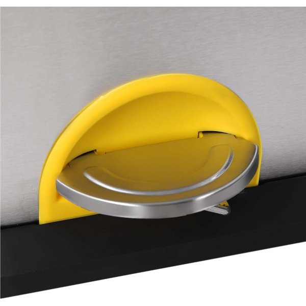 Maiken roskakori 54 l - Hopea/musta