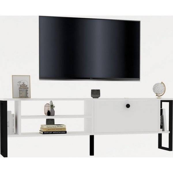 Asrin mediapenkki - valkoinen Asrin mediapenkki - valkoinen