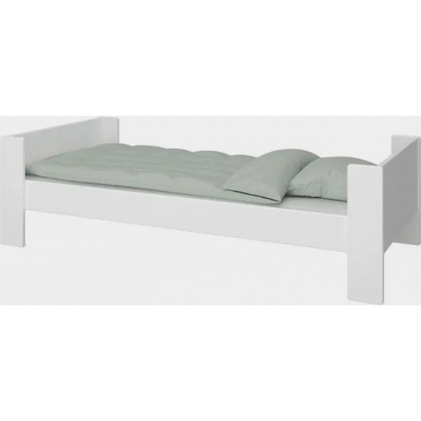 Lasten yhden hengen sänky 90 x 200 cm - Puhdas valkoinen Lasten yhden hengen sänky 90 x 200 cm - Puhdas valkoinen