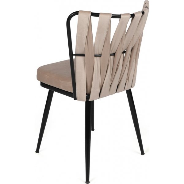 Kozako ruokapöydän tuolisarja - Kermanvärinen/musta Kozako ruokapöydän tuolisarja - Kermanvärinen/musta