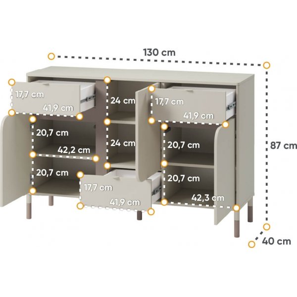 Harmony lipasto - Kashmir/tryffeli Harmony lipasto - Kashmir/tryffeli