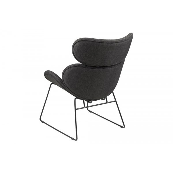 Casar nojatuoli - harmaa/musta + Huonekalujen tekstiilien hoito Casar nojatuoli - harmaa/musta + Huonekalujen tekstiilien hoito