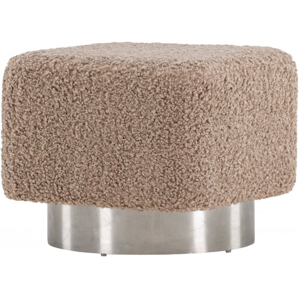 Newton-pouf - ruskea nalle/hopea