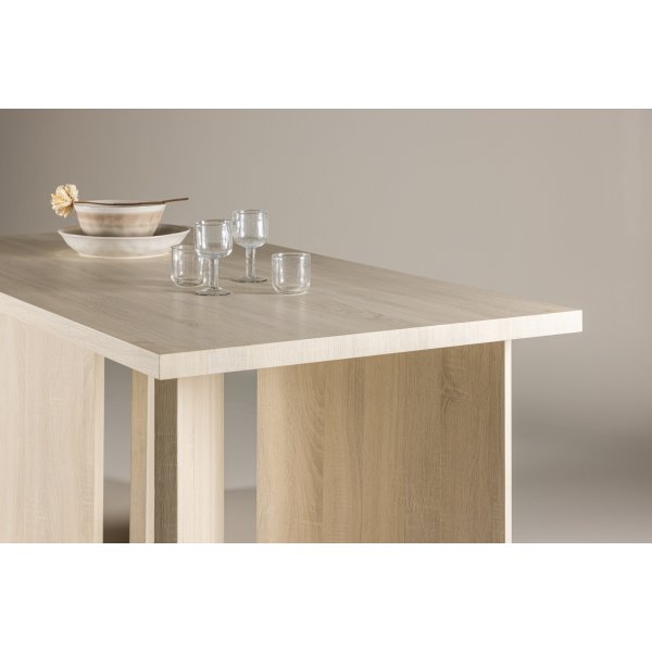 Bassholmen ruokapöytä 180 x 90 cm - Whitewash Bassholmen ruokapöytä 180 x 90 cm - Whitewash
